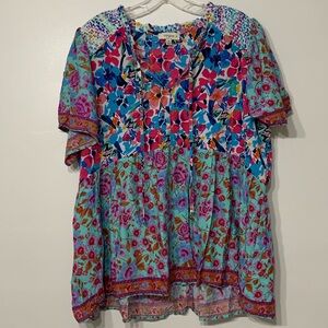 Umgee Colorful Blouse